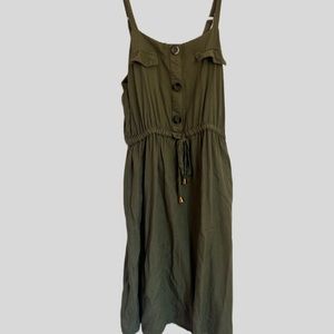 Dark olive dress